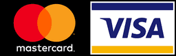 Visa and Mastercard logos